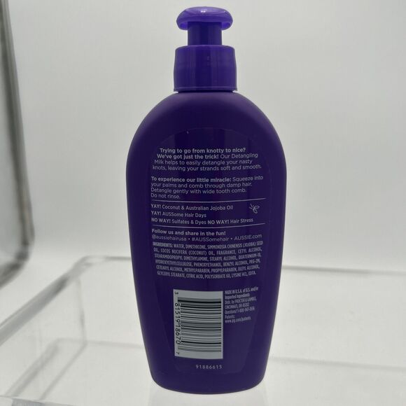 Aussie Miracle Curls Leave-In Detangling Milk Paraben Free 6.7 Oz - Picture 7 of 7